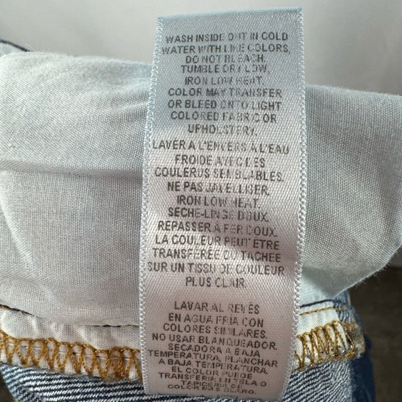 Frame Le Crop Two Toned Mini Bootcut Jeans in Blue Size 28 - Picture 6 of 8